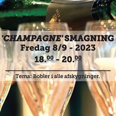 'Champagne' - smagning fredag d. 8 september 2023 - slikforvoksne.dk